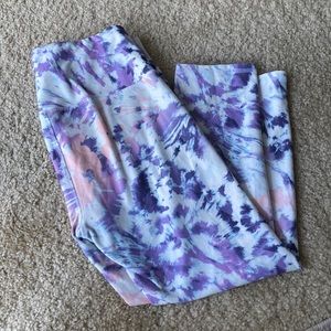 RBX Pink & Purple Tie Dye leggings